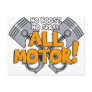 All Motor Design Postcard