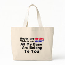All my base are belong to you tote bag