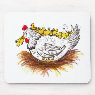 All my chickens mousepad