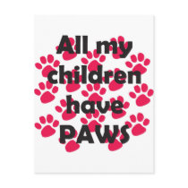 All My Children Have Paws Post Cards