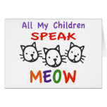 All My Children Speak Meow cards