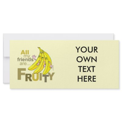 All my friends are Fruity Custom Rack Card by gay_pride