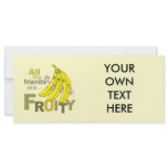 All my friends are Fruity Custom Rack Card
