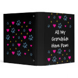 All My Grandkids-Grandchildren Have Paws Vinyl Binder