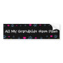 All My Grandkids-Grandchildren Have Paws Bumper Stickers