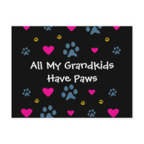 All My Grandkids-Grandchildren Have Paws Post Cards