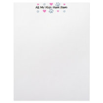 All My Kids-Children Have Paws Letterhead