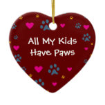 All My Kids-Children Have Paws Christmas Ornaments
