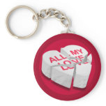 All My Love Broken Heart Keychain