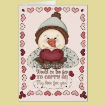All My Love Snowman cards