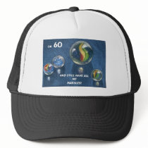 ALL MY MARBLES 60TH BIRTHDAY hats by joyart ALL MY MARBLES 60TH BIRTHDAY hats