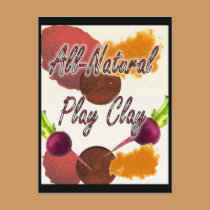 All Natural Play Clay postcards