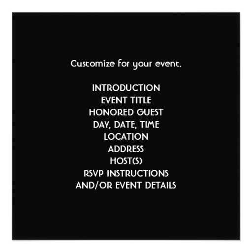 All Occasion Black Gold Party Invitation Template