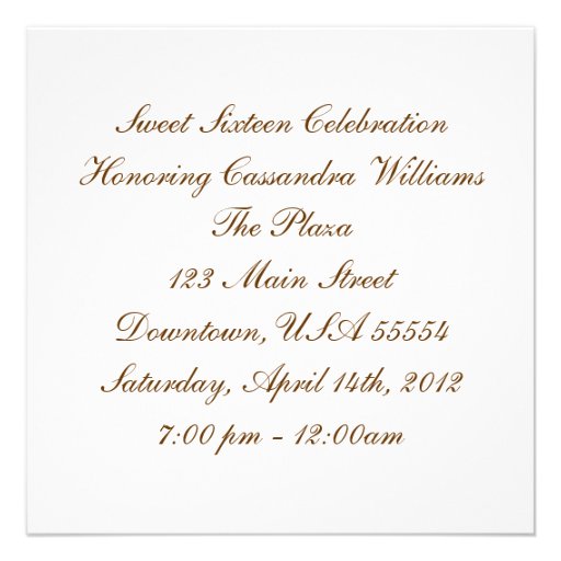 All Occasion Cheetah Print Diamond Birthday Party Invitations