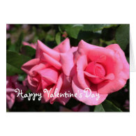 All occasion hot pink rose, add your photo, text greeting cards