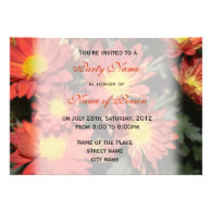 All party invitation, daisy flowers