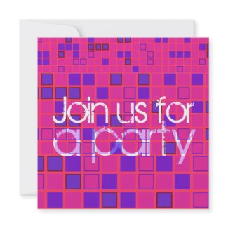 You're Invited All Party Invitation Blue Mosaic Invitation | Zazzle.