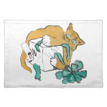 All Paws on the Gift, Sumi-e Placemats