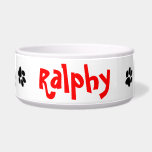 "All Paws" Personalized Dog Bowl