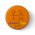 All People Be Happy Button