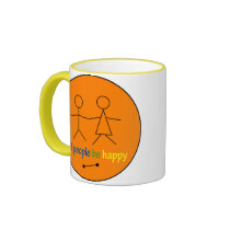 All People Be Happy Large Mug