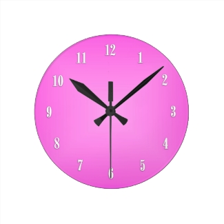 All Pink Wall Clock