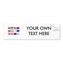 ALL PRIDE FLAGS BUMPER STICKER