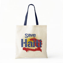 ALL Proceeds go to RED CROSS - Save Haiti Canvas Bag