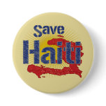 ALL Proceeds go to RED CROSS - Save Haiti Pinback Button