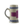 All purple burst pattern of a single repeated rose coffee mug