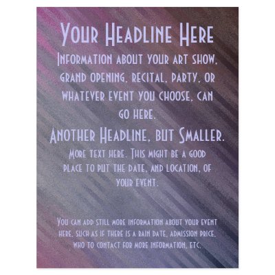 All-Purpose Diagonal Plum Shades Flyer by willowdewisp