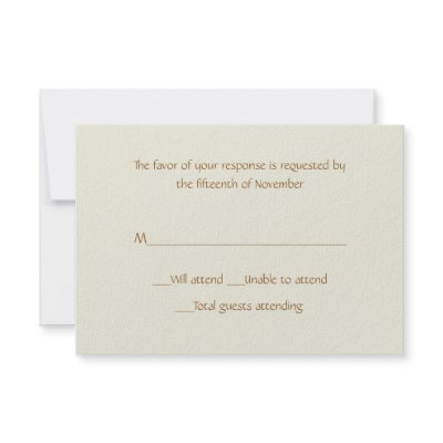 All Purpose Sand Response Card Personalized Invite by DizzyDebbie