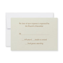 All Purpose Sand Response Card Personalized Invite