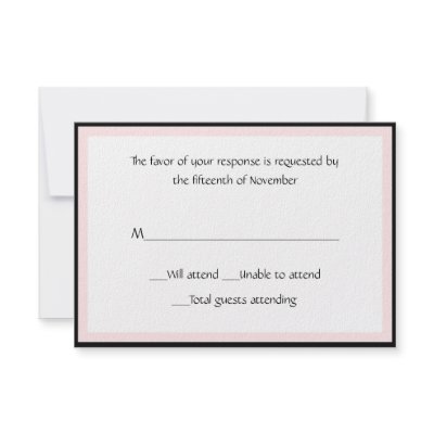 All Purpose Stylish Response Card Custom Announcements by DizzyDebbie