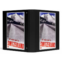All Roads Lead To Switzerland Vinyl Binder