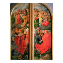 All Saints Day altarpiece Post Cards