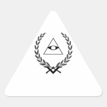 All Seeing Eye crest symbolism F&AM Sticker