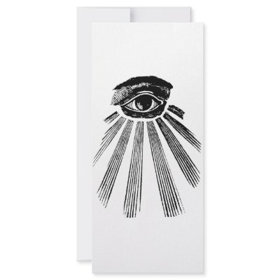 All Seeing Eye Mason Customized Rack Card by Square_and_Compasses