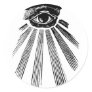 All Seeing Eye Mason Round Stickers