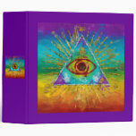 All Seeing Eye Of God - abstract sketchy Art Binders