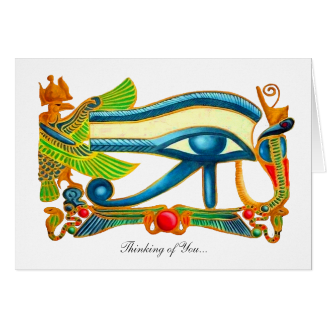 All Seeing Eye Of Horus - Thinking of You Greeting Card All Seeing Eye Of Horus - Thinking of You Greeting Card