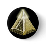 All Seeing Eye Pyramid Button