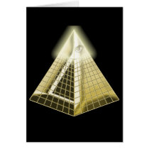 All Seeing Eye Pyramid Card