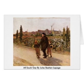 All Souls' Day By Jules Bastien-Lepage card