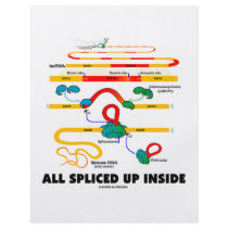 All Spliced Up Inside (RNA Splicing) flyers by wordsunwords All Spliced Up Inside (RNA Splicing) flyers