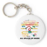 All Spliced Up Inside (RNA Splicing) Keychain