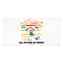 All Spliced Up Inside (RNA Splicing) Personalized Photo Card