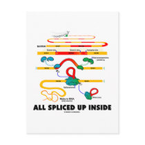 All Spliced Up Inside (RNA Splicing) postcards