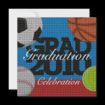 All Sport Graduation Party 1 Invitation