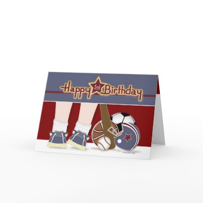 All Sports Birthday Card Age Template by babybundle18